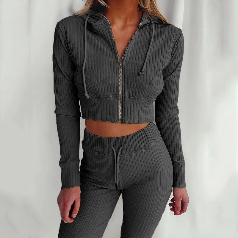 2pc Lounge Outfit with Crop Sweater