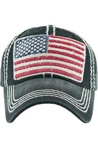 American flag baseball hat