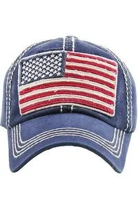 American flag baseball hat