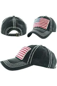American flag baseball hat