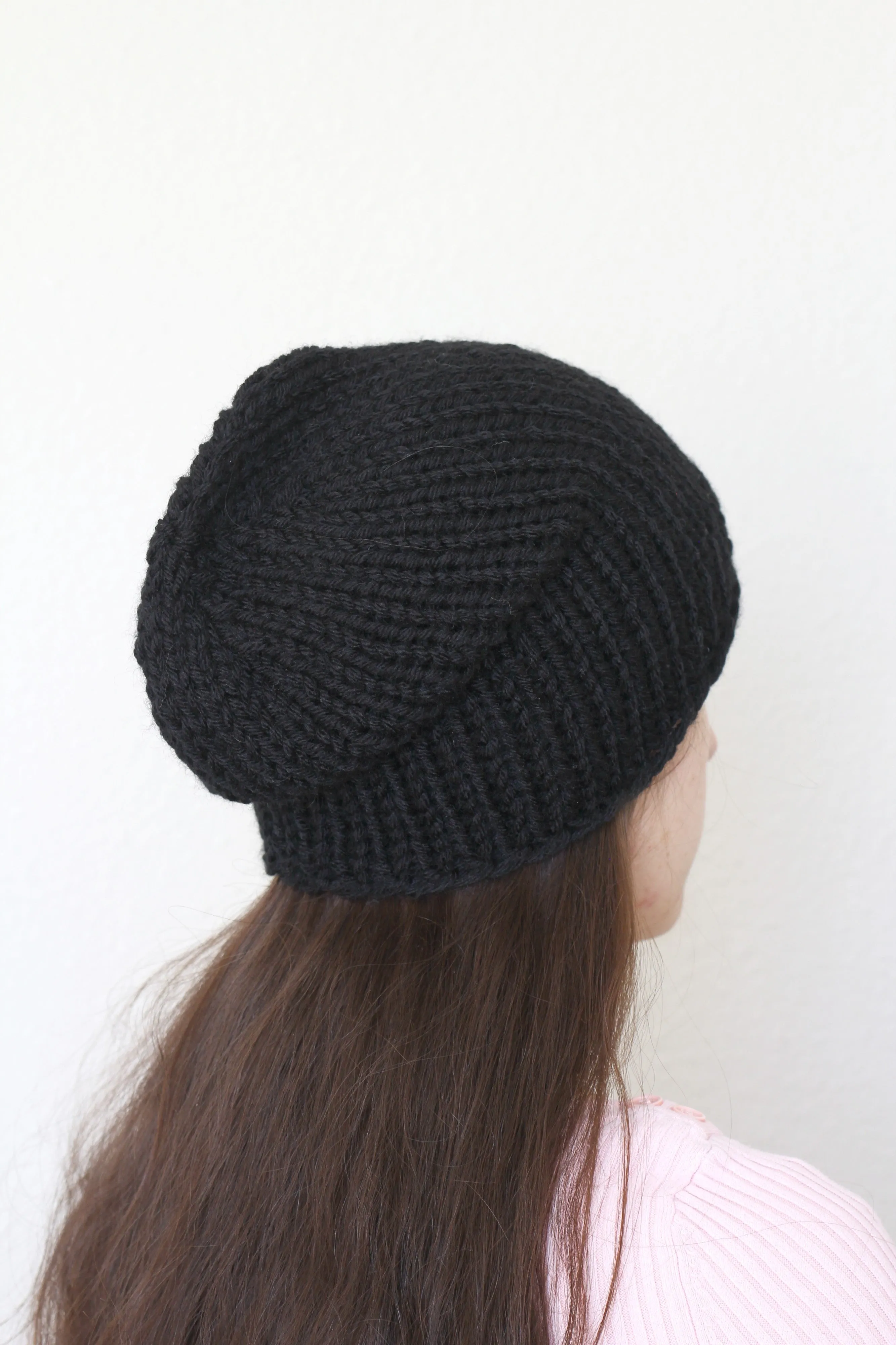 Beanie hat, knit hat, slouchy hat, knit beanie in oatmeal tweed hat