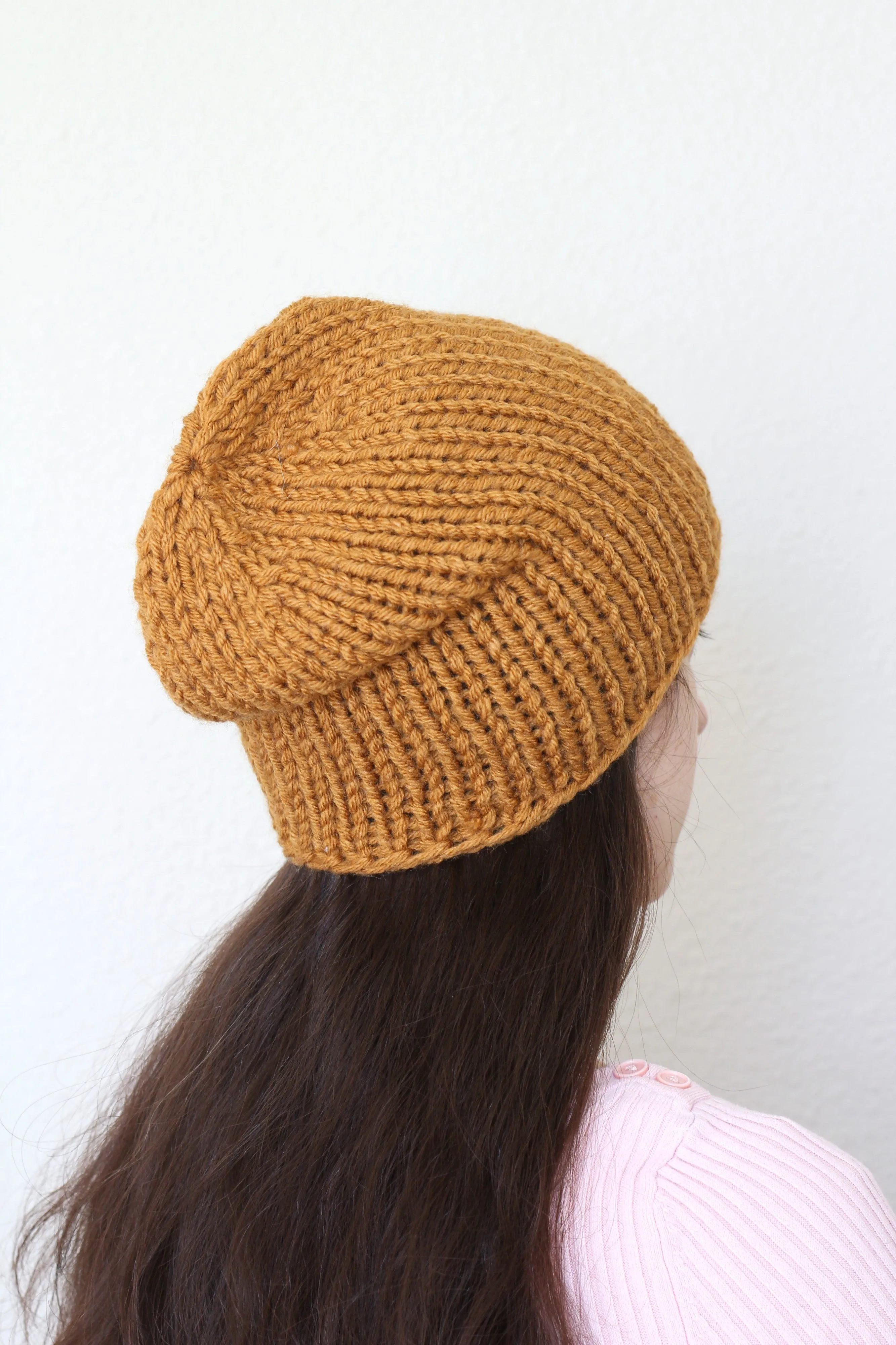 Beanie hat, knit hat, slouchy hat, knit beanie in oatmeal tweed hat