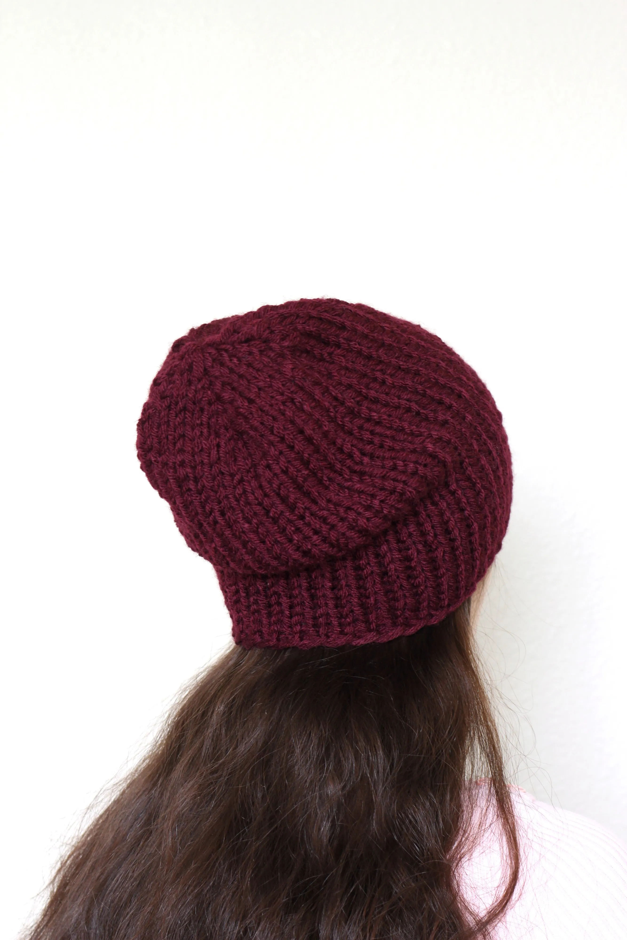 Beanie hat, knit hat, slouchy hat, knit beanie in oatmeal tweed hat