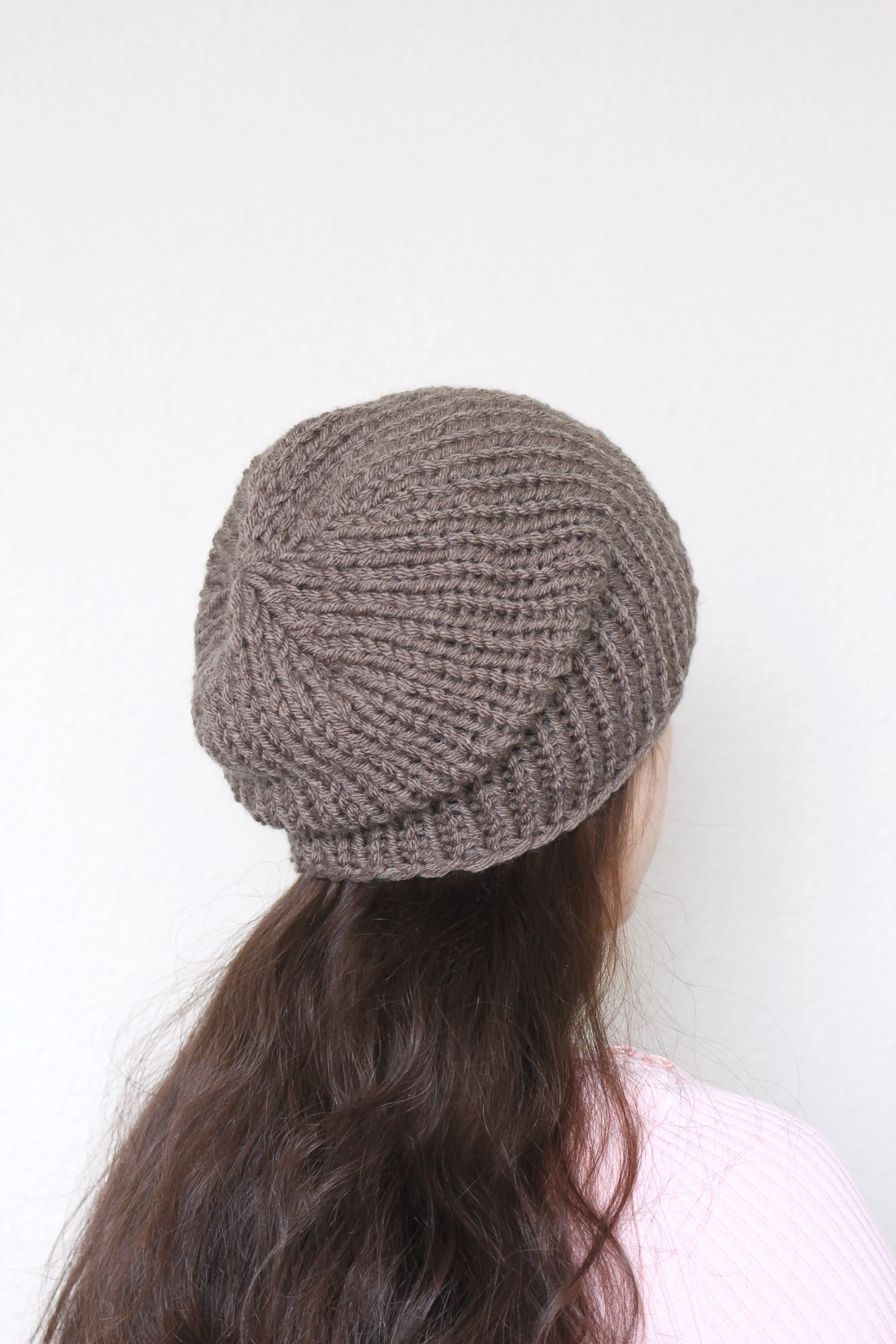 Beanie hat, knit hat, slouchy hat, knit beanie in oatmeal tweed hat