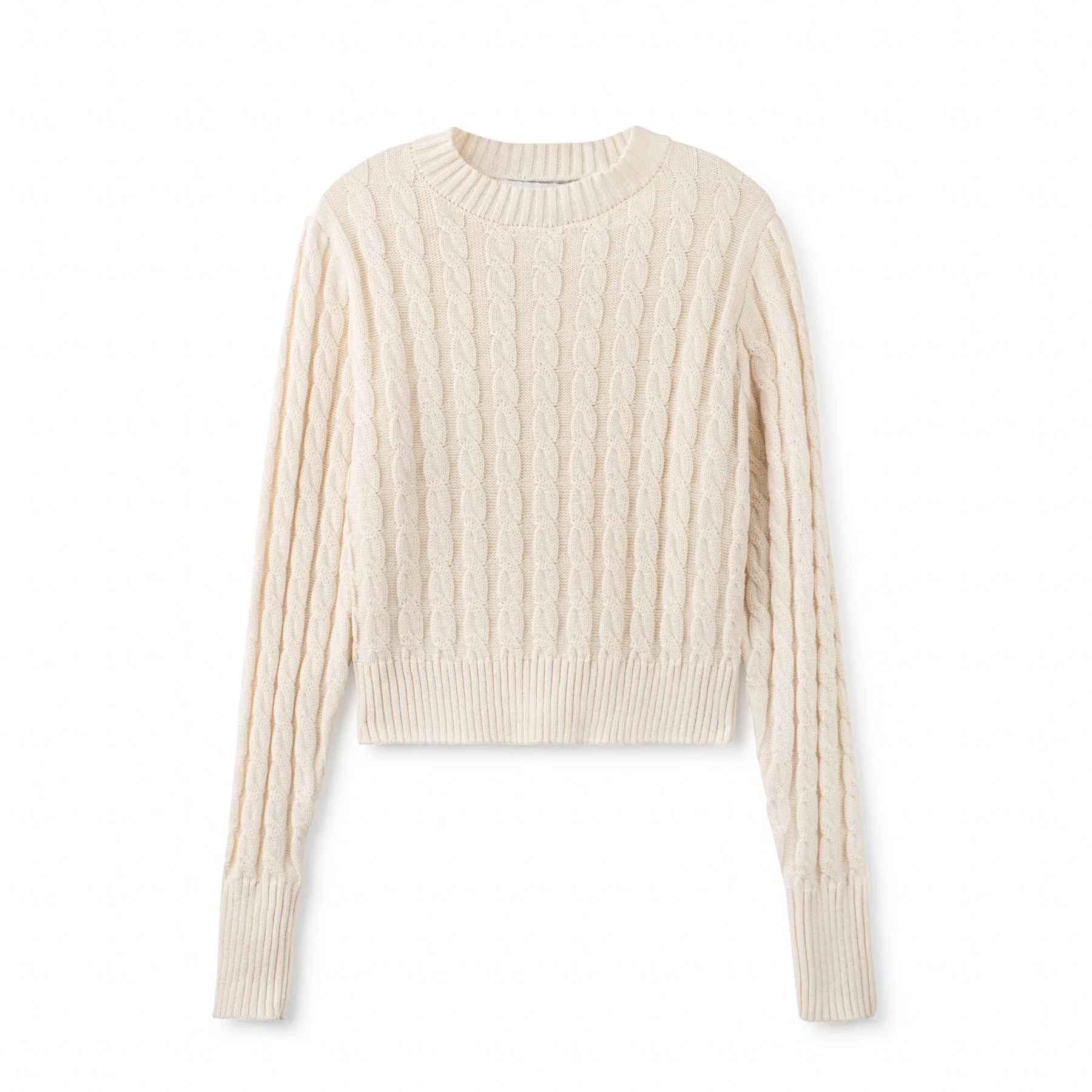 Cable Knit Sweater IN: Ivory