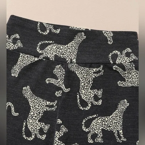 Cheetah Print Ripped Leggings