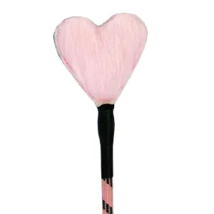 Crop with Heart Fluff Tip - Pink