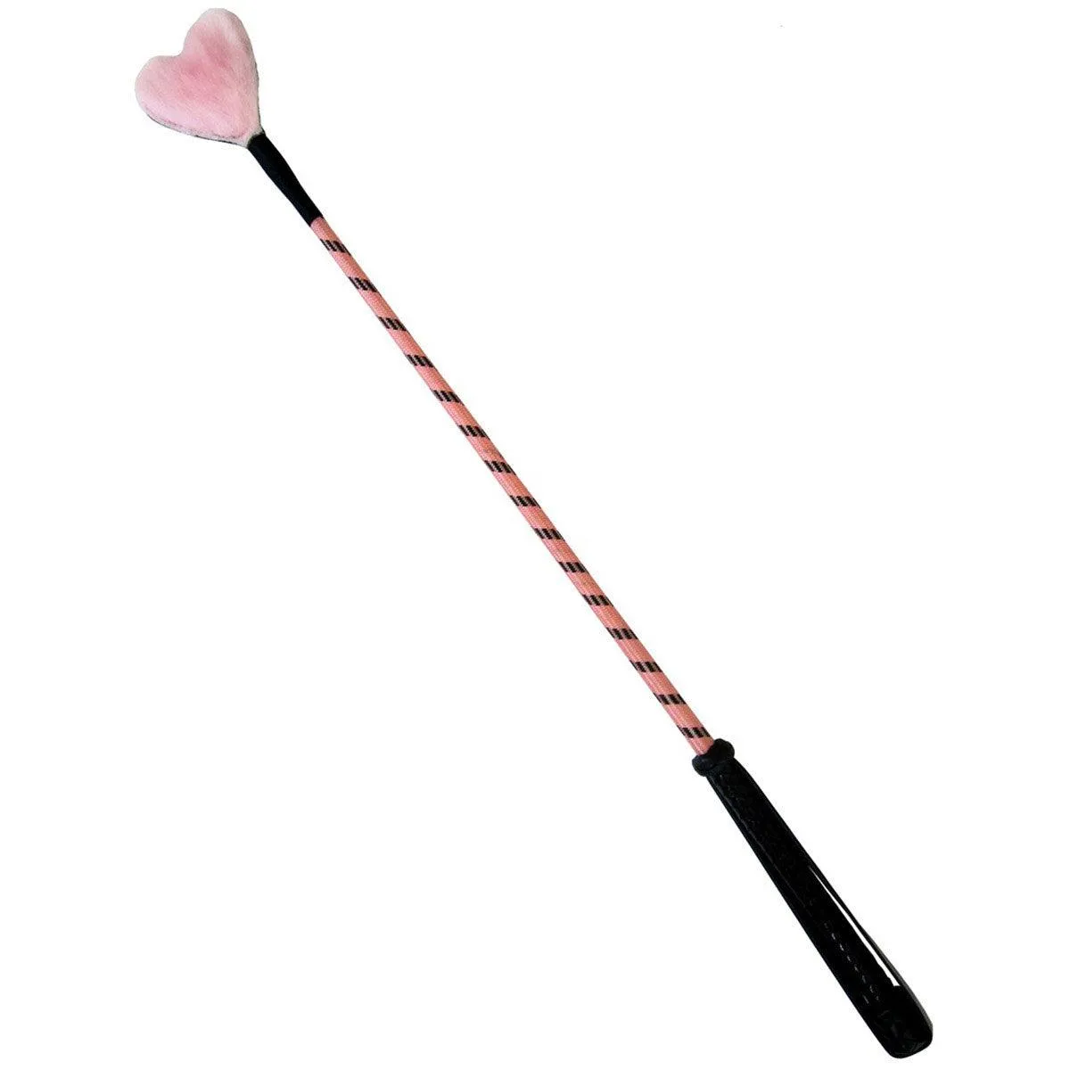 Crop with Heart Fluff Tip - Pink