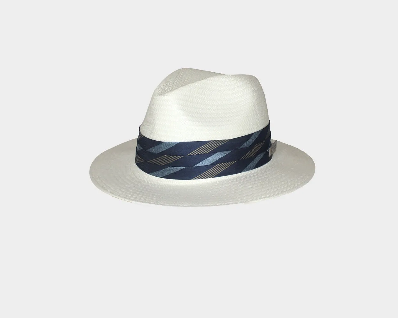 Fedora White Mens Hat - The Globe Trotter