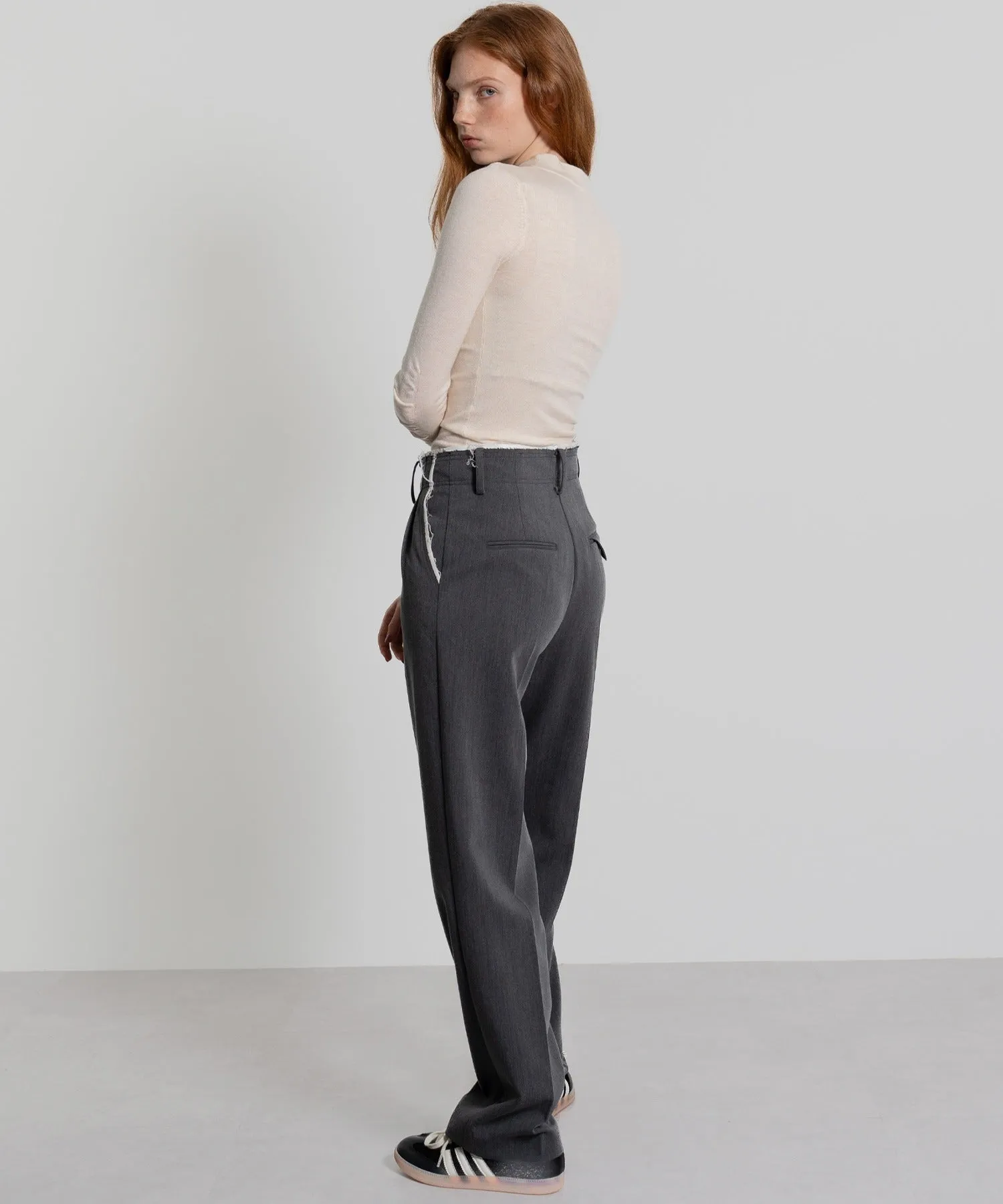 Gathered Sleeve Lurex Knit Top