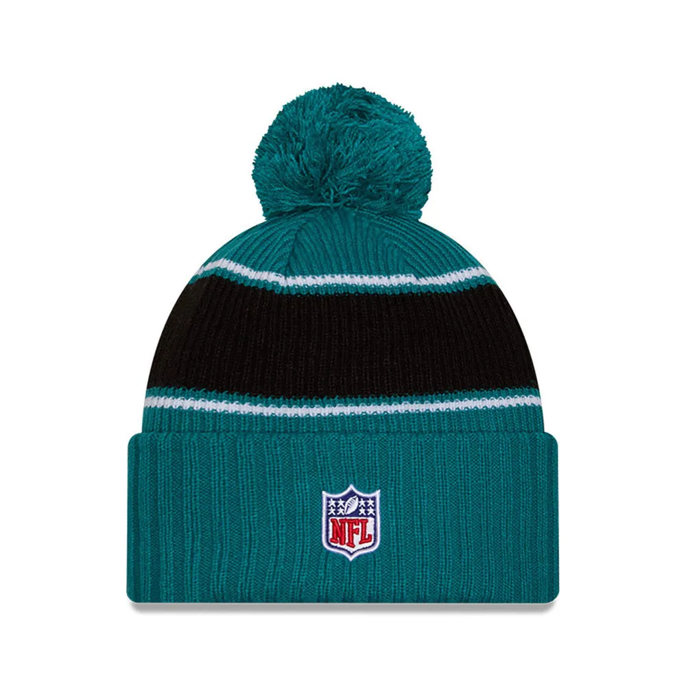 Jacksonville Jaguars New Era 2024 Sideline Sport Cuffed Knit Hat with Toque