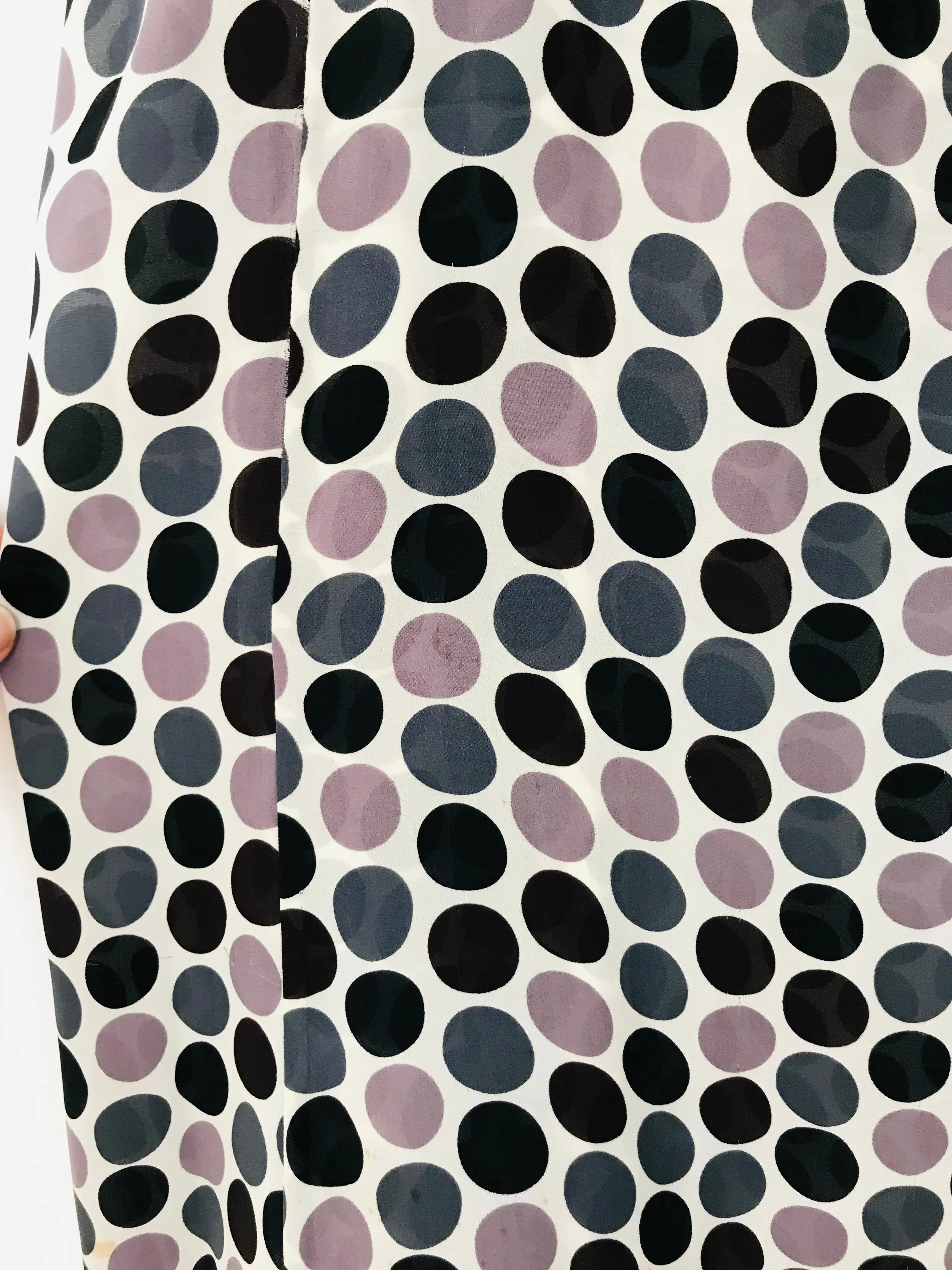 Jaeger Women's Silk Spot Maxi Skirt | UK14 | Multicolour