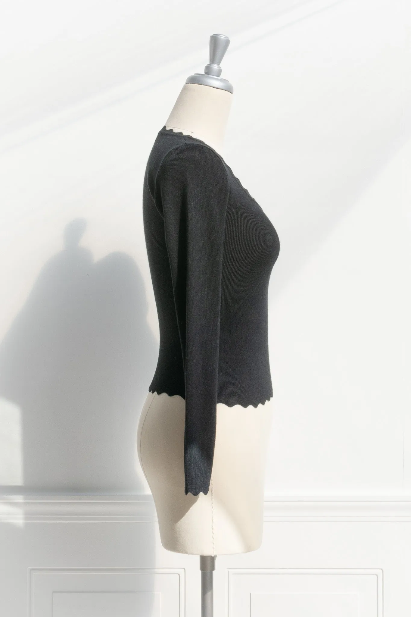 Layla Scalloped Knit Top