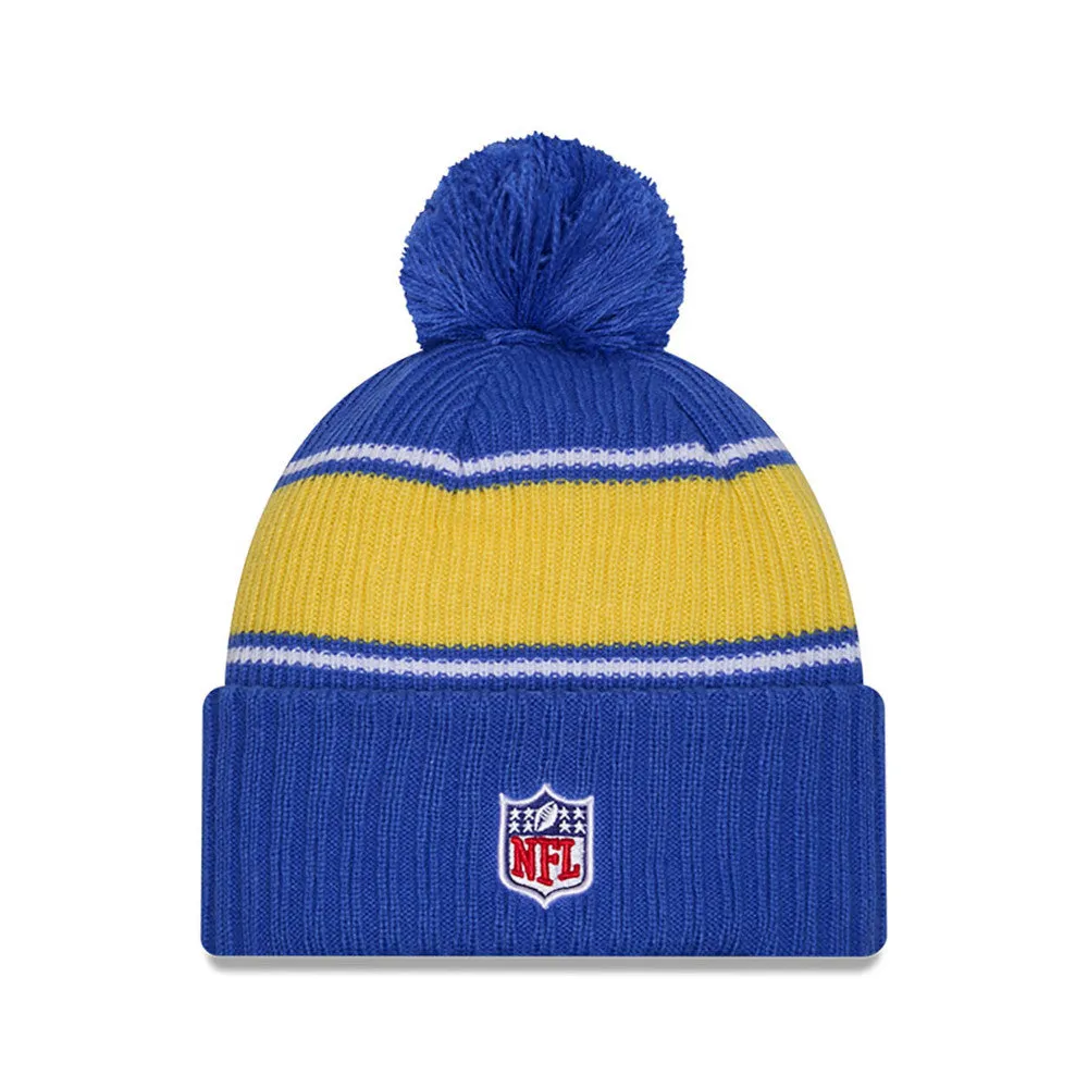 Los Angeles Rams New Era 2024 Sideline Sport Cuffed Knit Hat with Toque