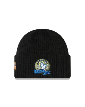 Los Angeles Rams New Era Salute To Service 2022 Sport Cuffed Knit Hat