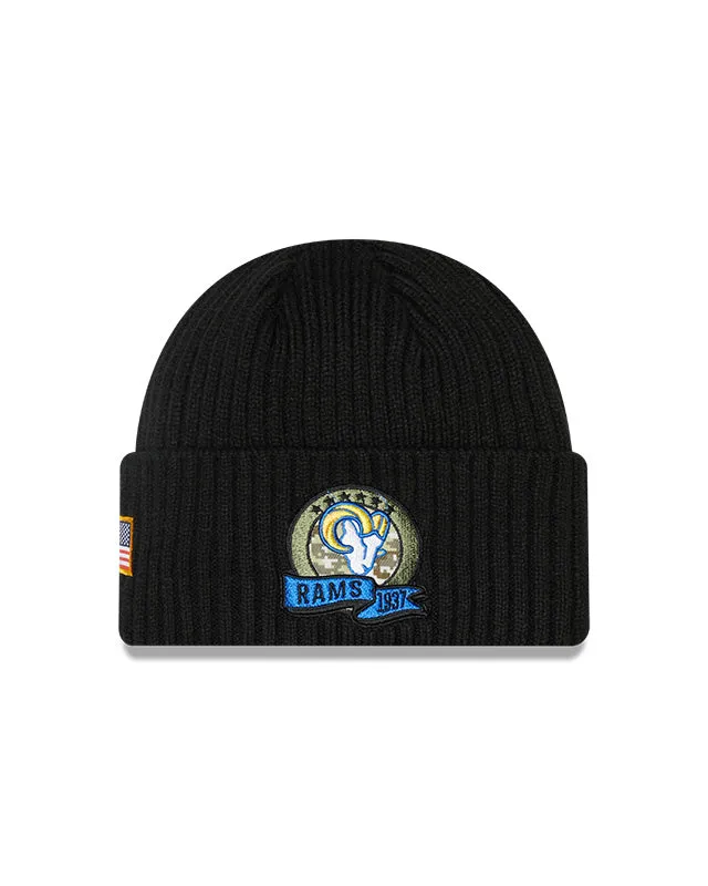 Los Angeles Rams New Era Salute To Service 2022 Sport Cuffed Knit Hat