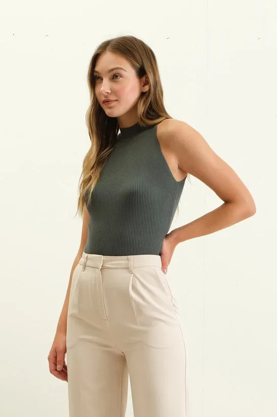 Mock Neck Knit Top