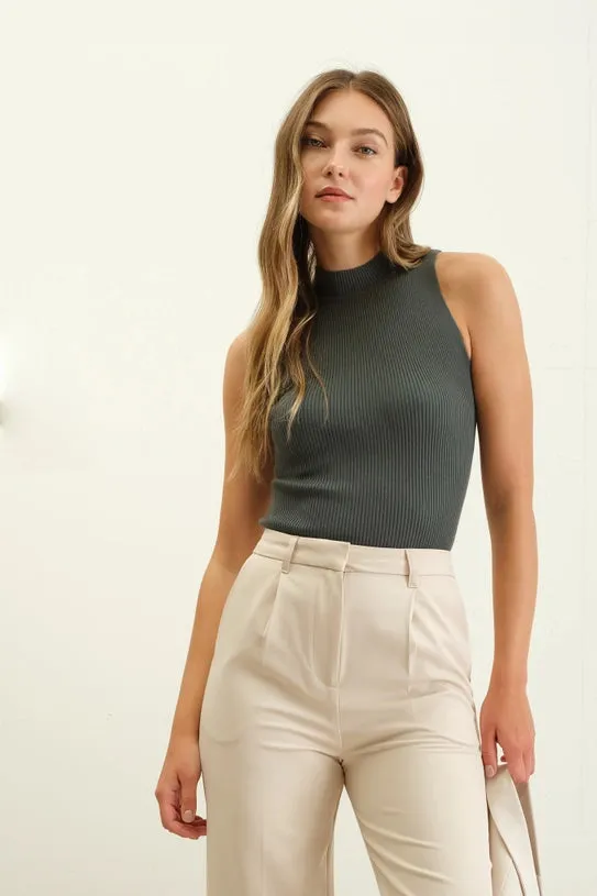 Mock Neck Knit Top