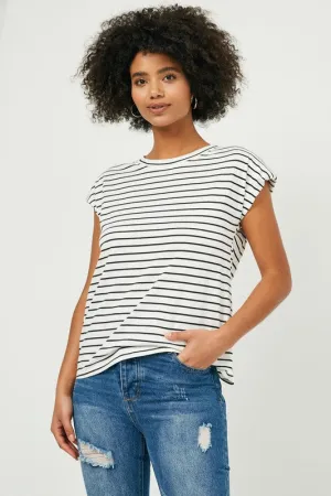 Padded Stripe Top