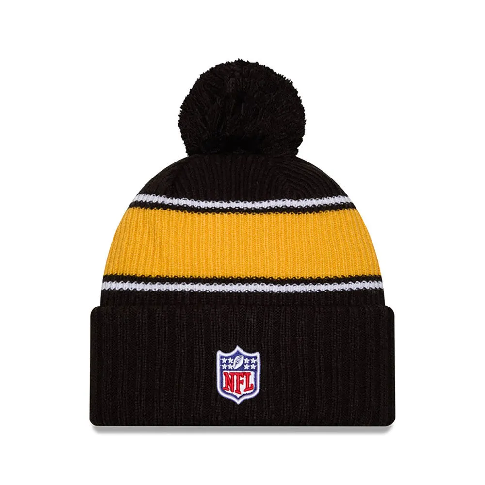 Pittsburgh Steelers New Era 2024 Sideline Sport Cuffed Knit Hat with Toque