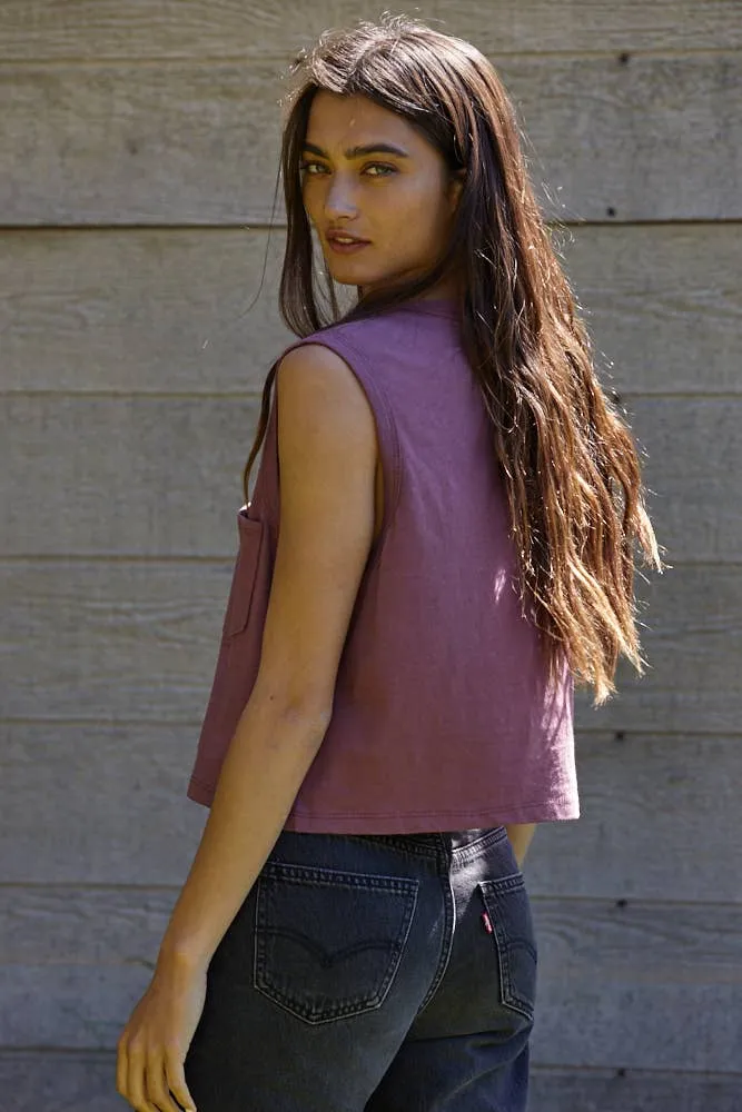 Plum Cotton Tank Top
