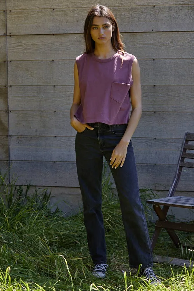 Plum Cotton Tank Top