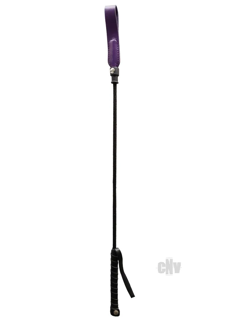 Rouge Long Riding Crop Slim Tip 24 Pur