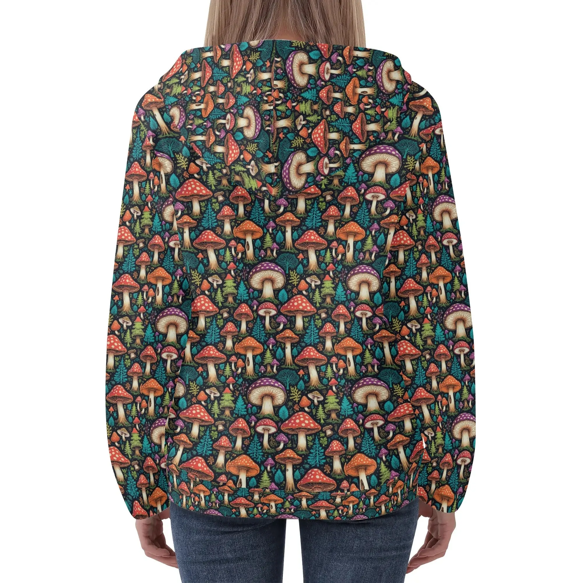 Shroomy Womens Lightweight Pullover Hoodie Sweatshirt