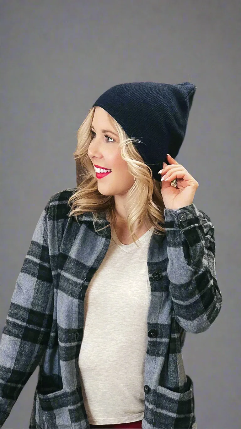 Theo Knit Beanie Hat: Navy *SALE*