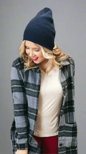 Theo Knit Beanie Hat: Navy *SALE*