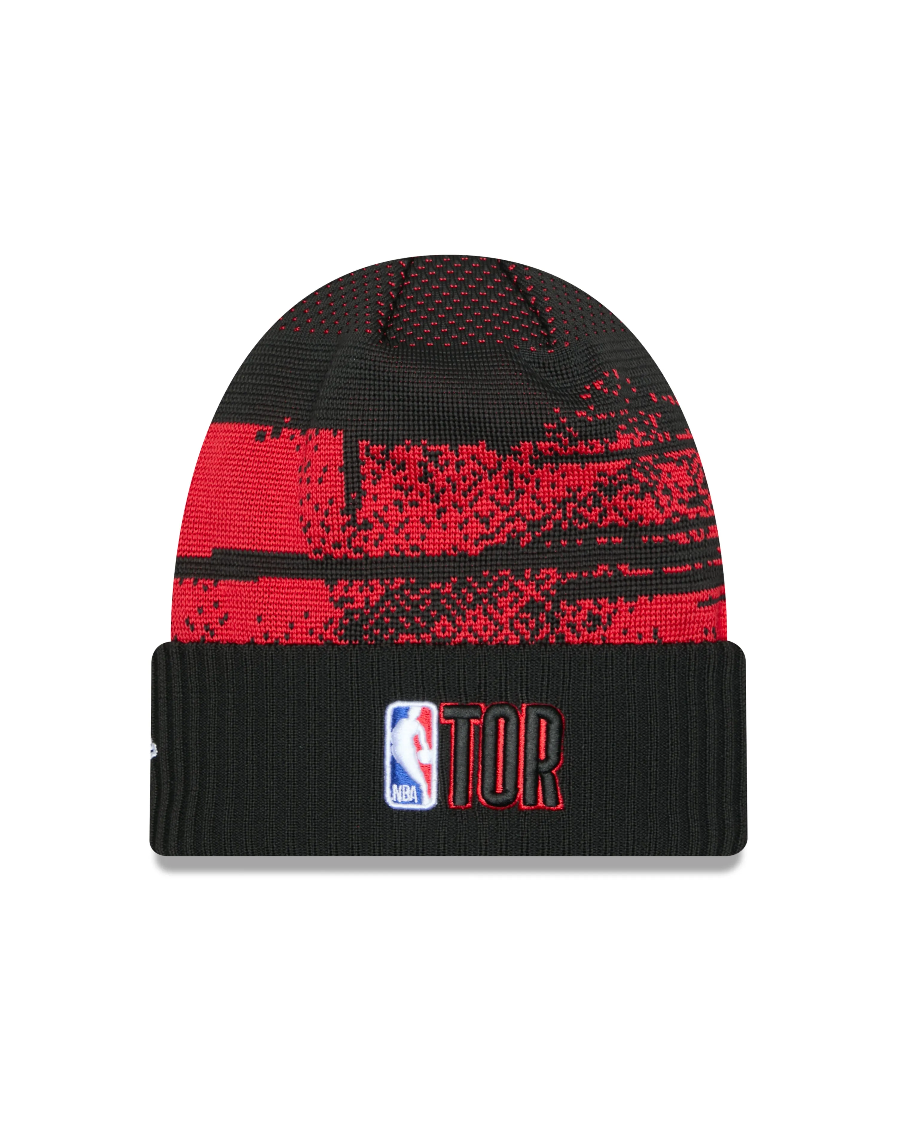 Toronto Raptors 2024 Tip-Off Official New Era Knit Toque Hat - Black