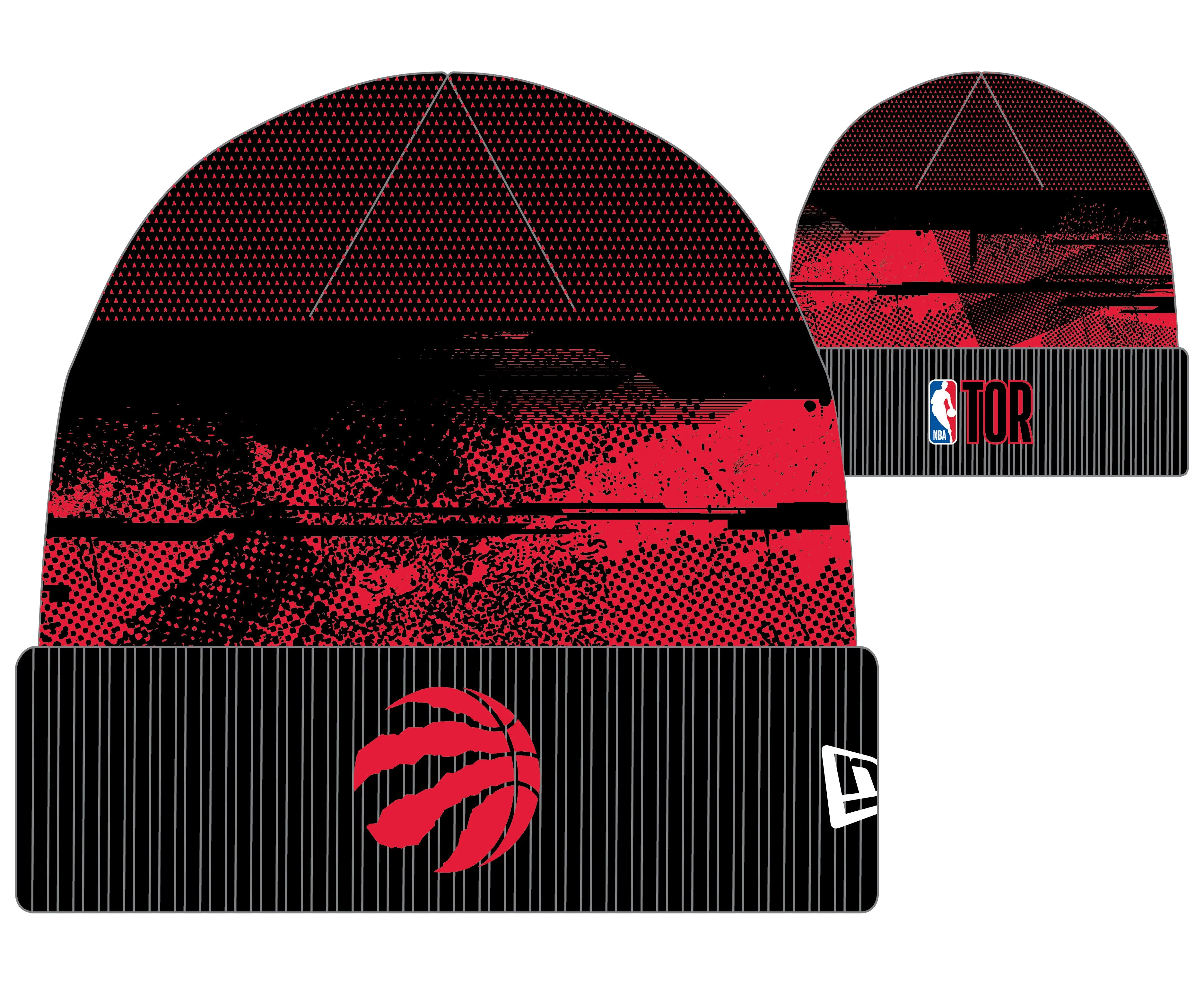Toronto Raptors 2024 Tip-Off Official New Era Knit Toque Hat - Black