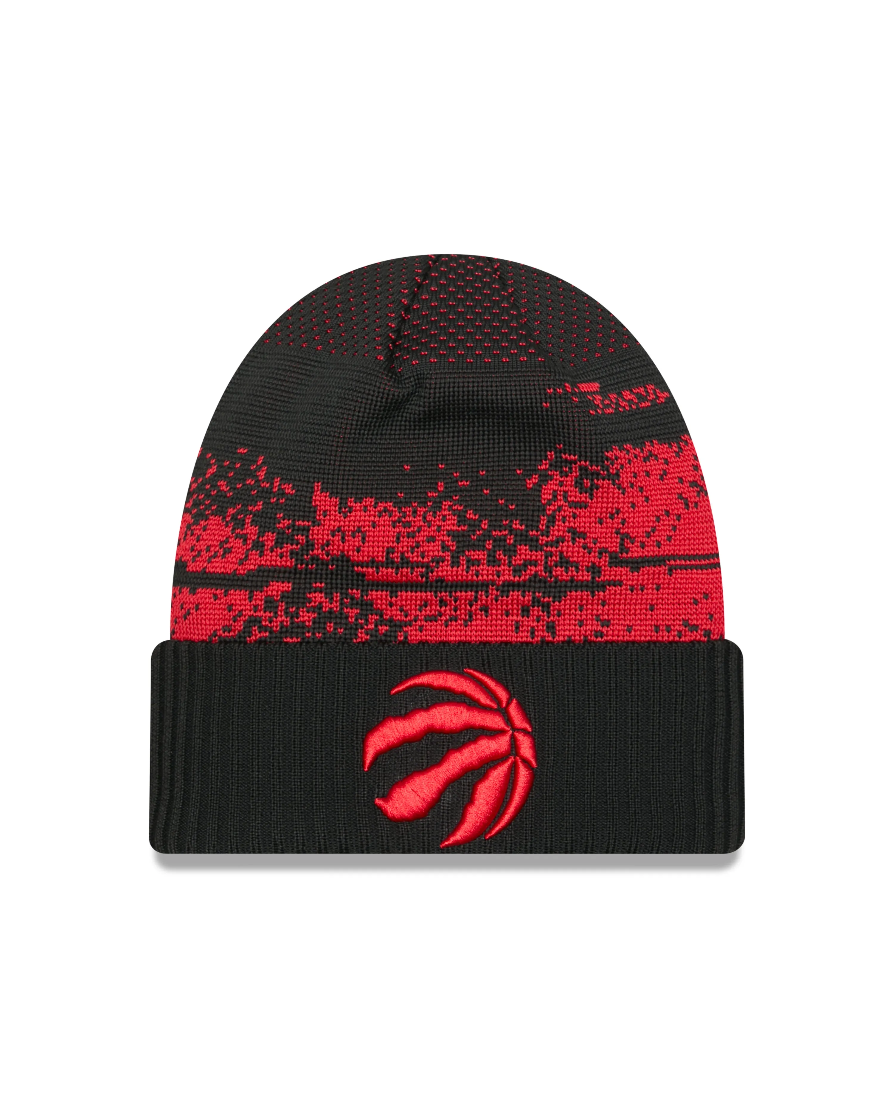 Toronto Raptors 2024 Tip-Off Official New Era Knit Toque Hat - Black