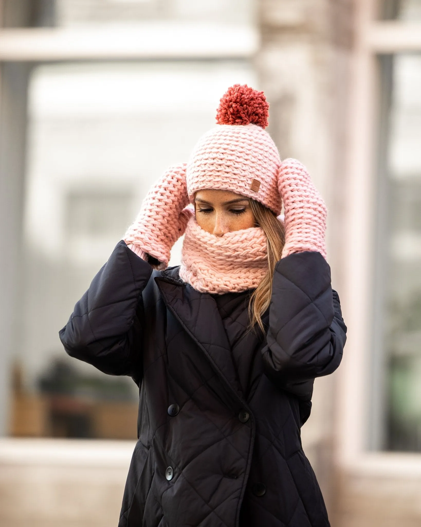 Tuque classique tricotée à la main