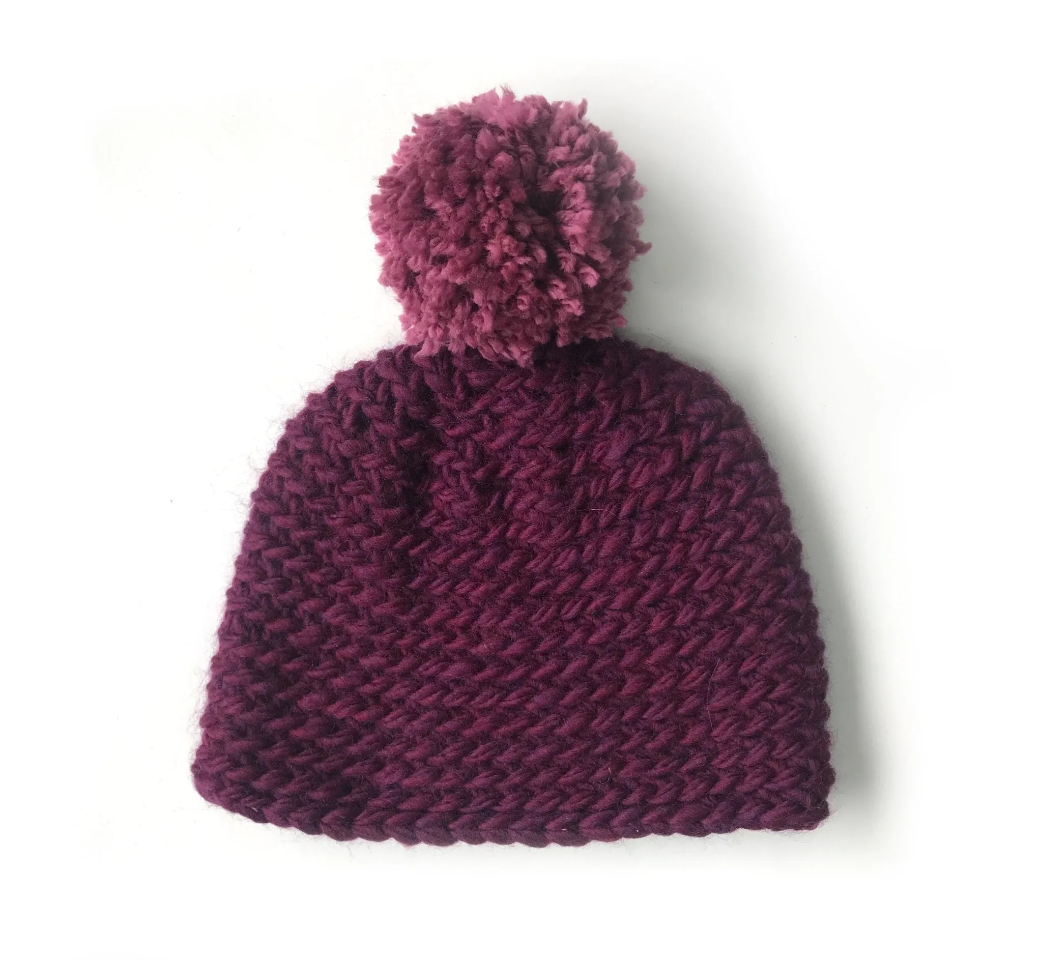 Tuque classique tricotée à la main