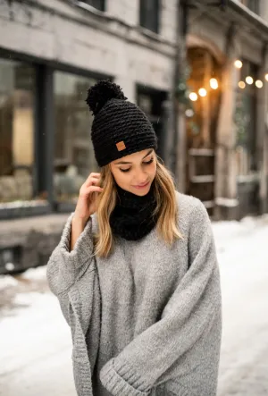 Tuque classique tricotée à la main
