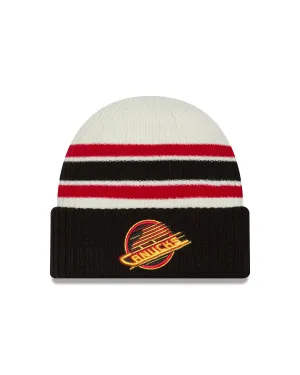 Vancouver Canucks NHL New Era Men's Vintage Skate Beanie Knit Hat