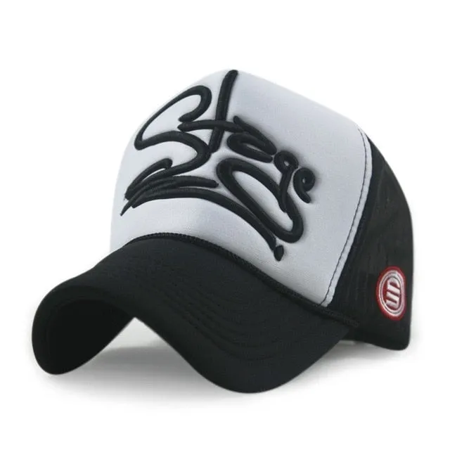 Wholesale Adult Summer Sun Hats Men Cool Hiphop Punk Rock Truck Cap Women Fashion Mesh Baseball Caps