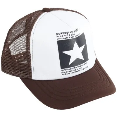 Wholesale Adult Summer Sun Hats Men Cool Hiphop Punk Rock Truck Cap Women Fashion Mesh Baseball Caps