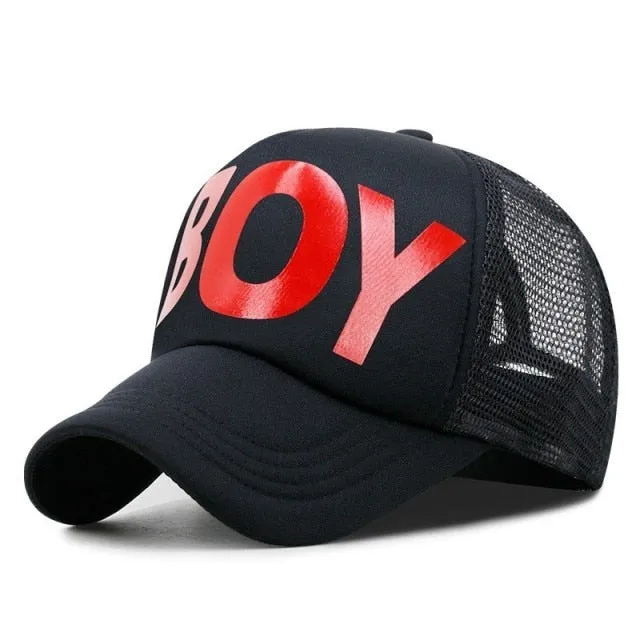 Wholesale Adult Summer Sun Hats Men Cool Hiphop Punk Rock Truck Cap Women Fashion Mesh Baseball Caps