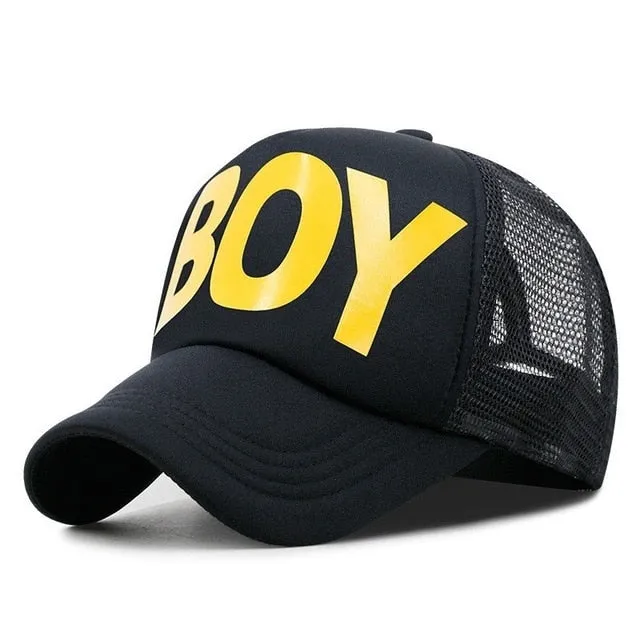 Wholesale Adult Summer Sun Hats Men Cool Hiphop Punk Rock Truck Cap Women Fashion Mesh Baseball Caps