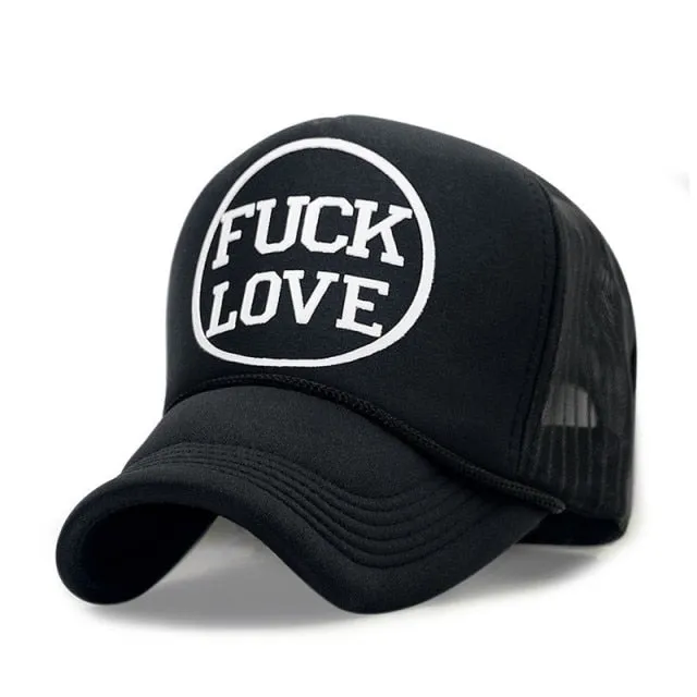 Wholesale Adult Summer Sun Hats Men Cool Hiphop Punk Rock Truck Cap Women Fashion Mesh Baseball Caps