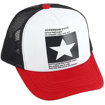 Wholesale Adult Summer Sun Hats Men Cool Hiphop Punk Rock Truck Cap Women Fashion Mesh Baseball Caps
