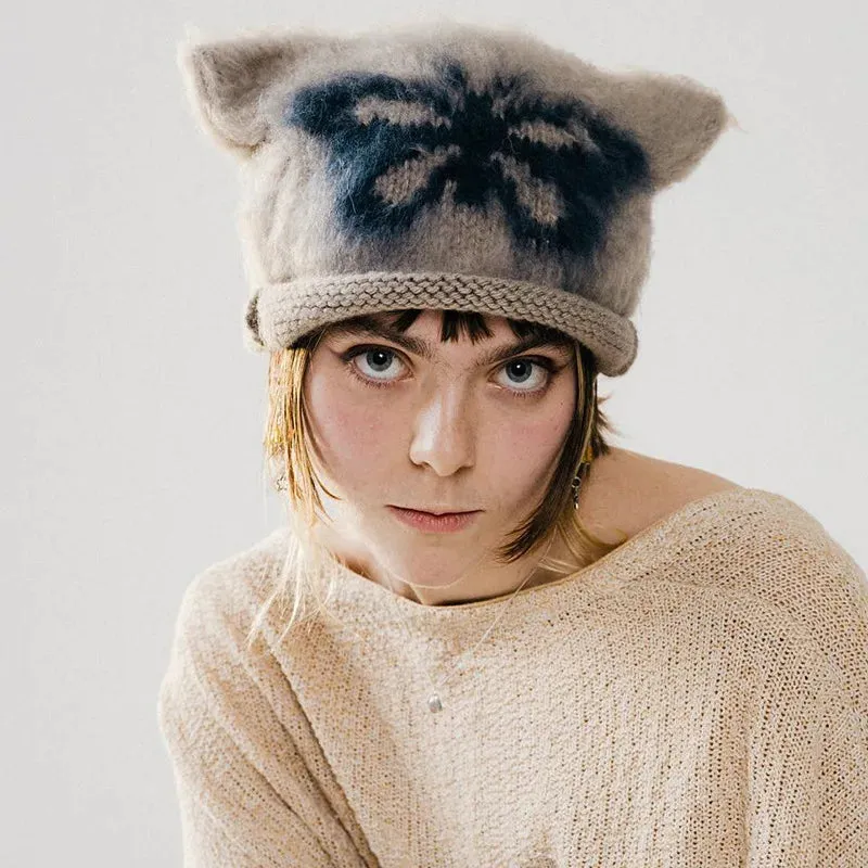 Y2K Cat Ear Plush Beanie