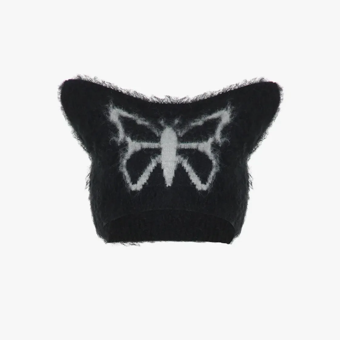 Y2K Cat Ear Plush Beanie
